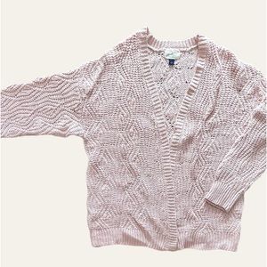 Universal Thread pink knitted open front cardigan. Size S